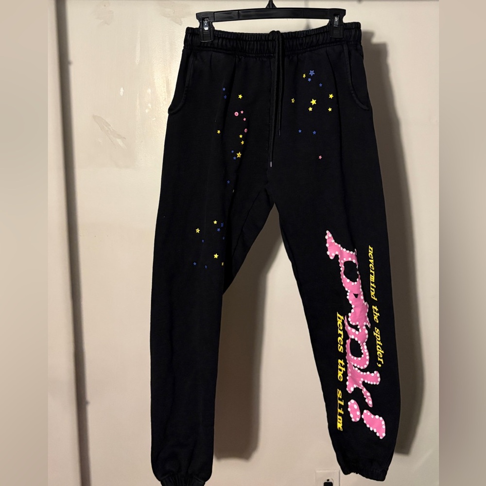 Black Spider Pink Joggers